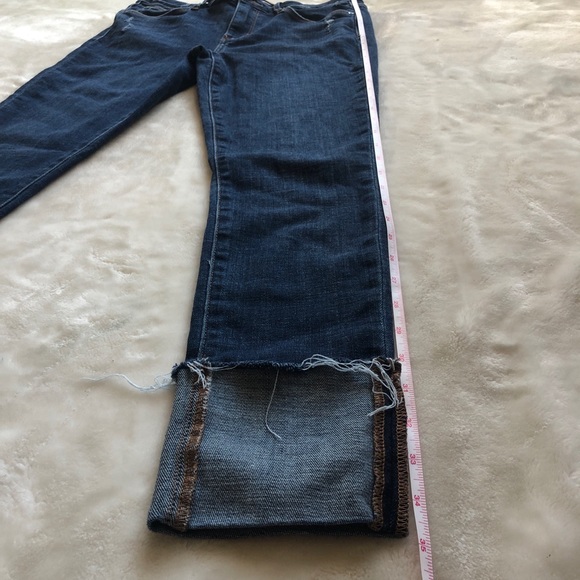 Joe’s Jeans Cuffed Straight Leg Cropped Dark Jean - Picture 7 of 10